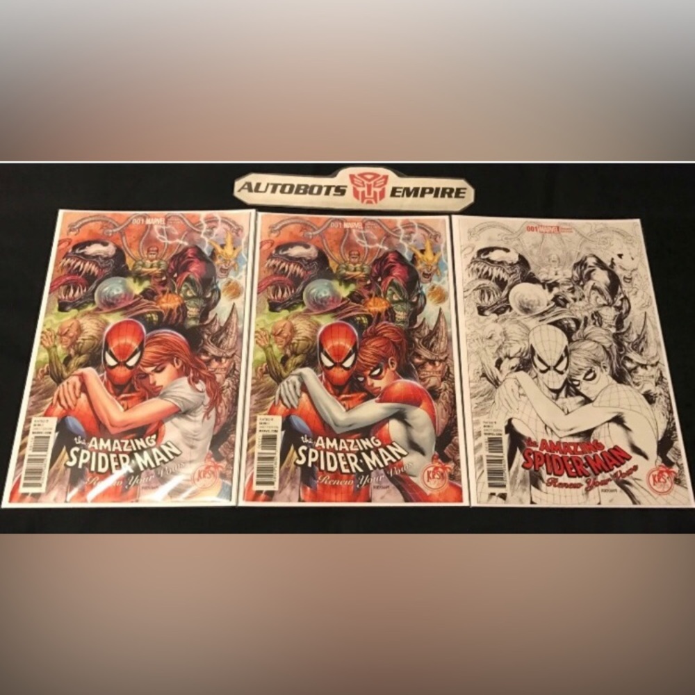 Marvel The Amazing Spider-man Renew Your Vows 1 B&W Kirkham Variant Comic NM Cgc